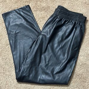 Scoop Women's Faux Leather Pull-On Pants